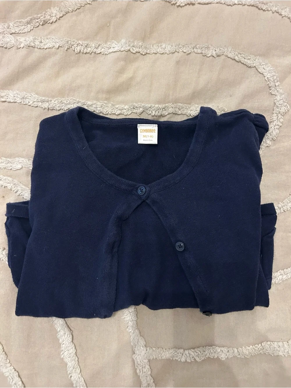 Gymboree Navy Button-Up Cardigan Sweater